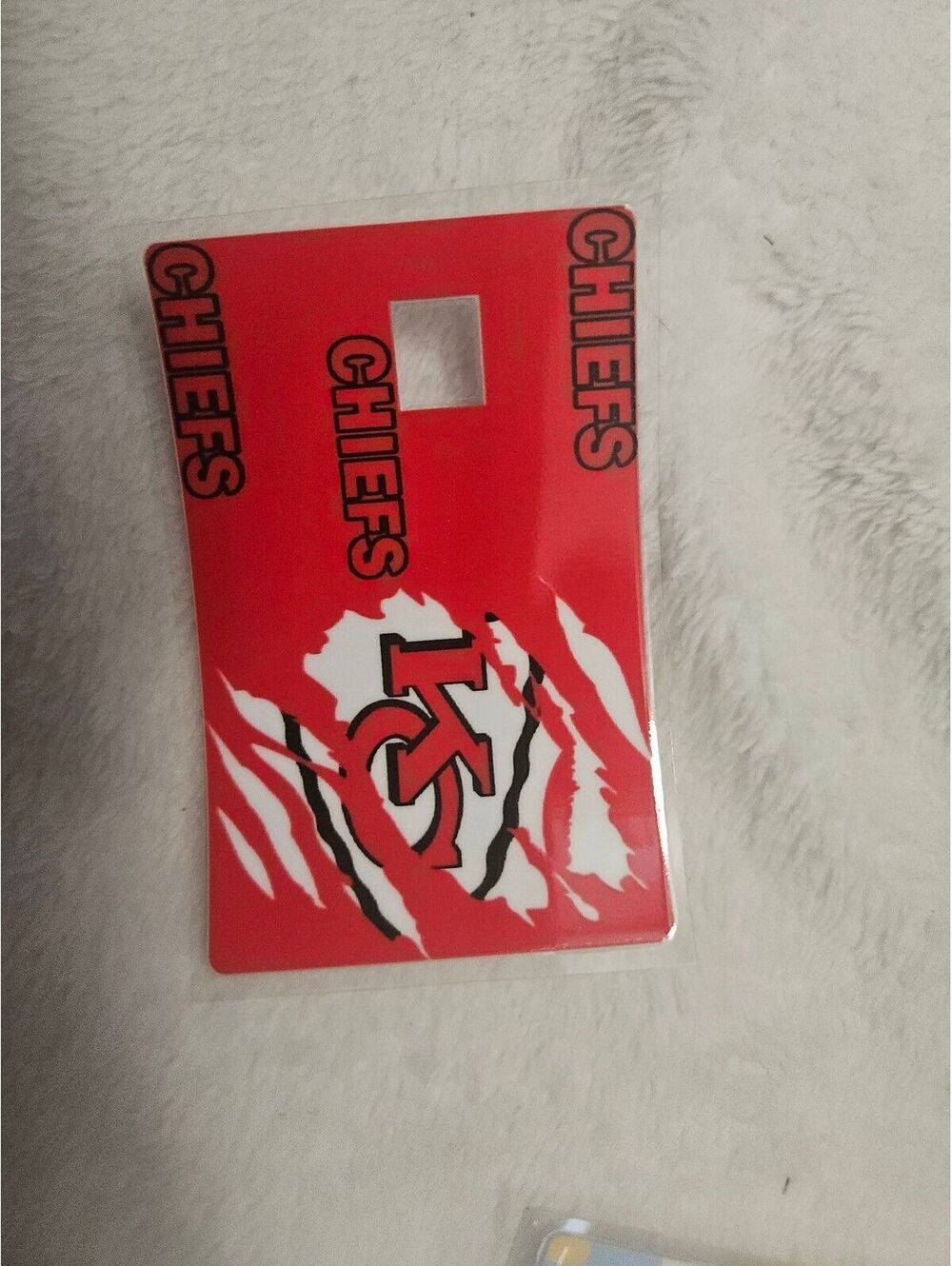 KC Cheifs credit card, debit card wrap